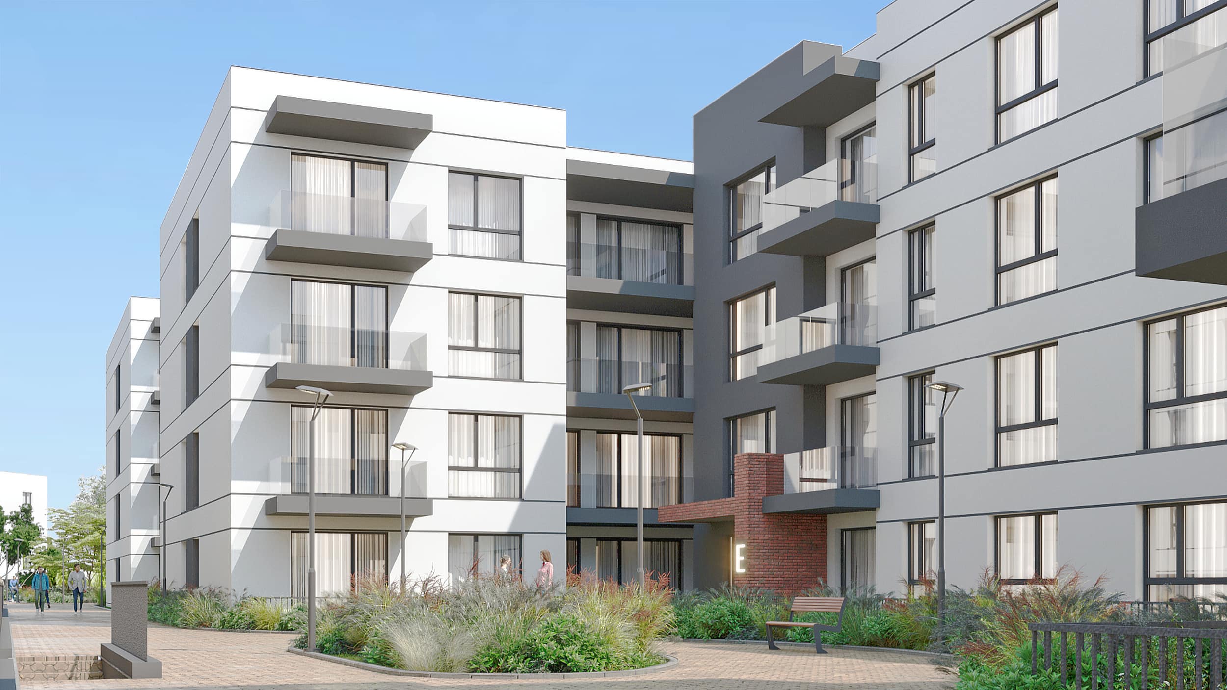 Interior luminos și finisat într-un apartament EVIA Magnis